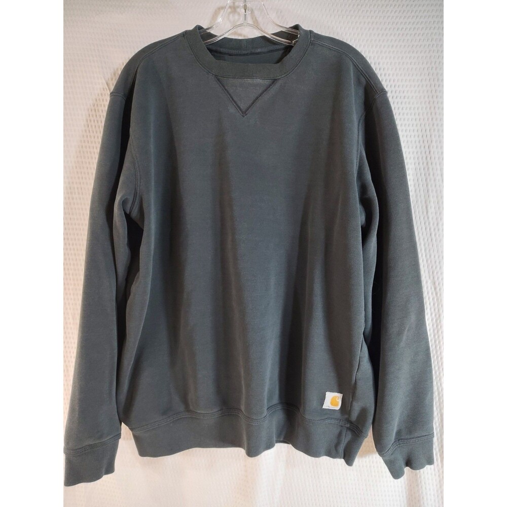 Carhartt Marquette Crewneck Sweatshirt Mens Medium Gray Pullover Fleece Loose
